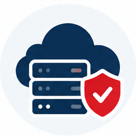 Website hosting and maintenance icon