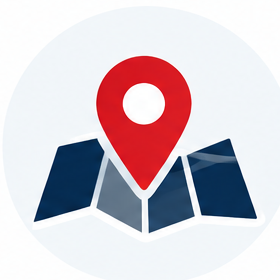 Service-area map pin icon