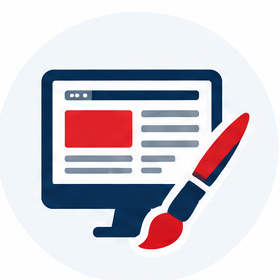 Custom website design icon